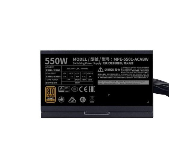 Cooler Master MWE BRONZE V2 550W 80 Plus Bronze - 604216 - zdjęcie 3